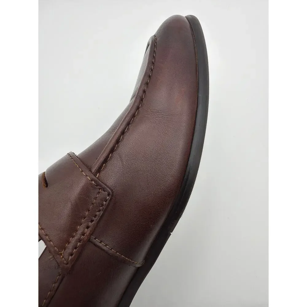 Blake McKay Davis Men’s Brown Leather Penny Loafers Size 10.5 NWOT